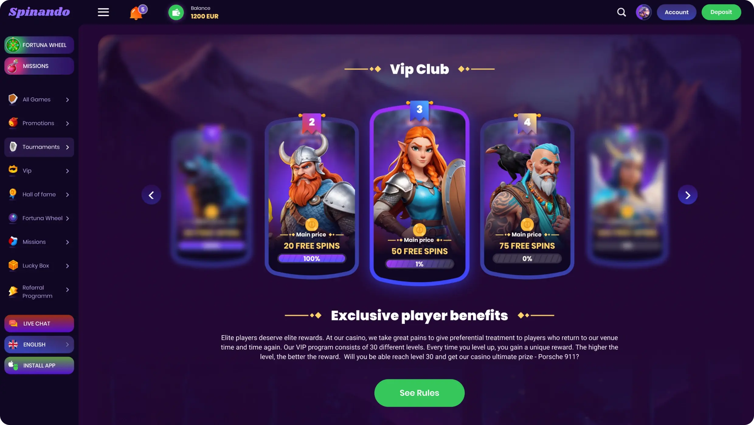 Spinando Casino-Plattform Spinando Casino-Plattform